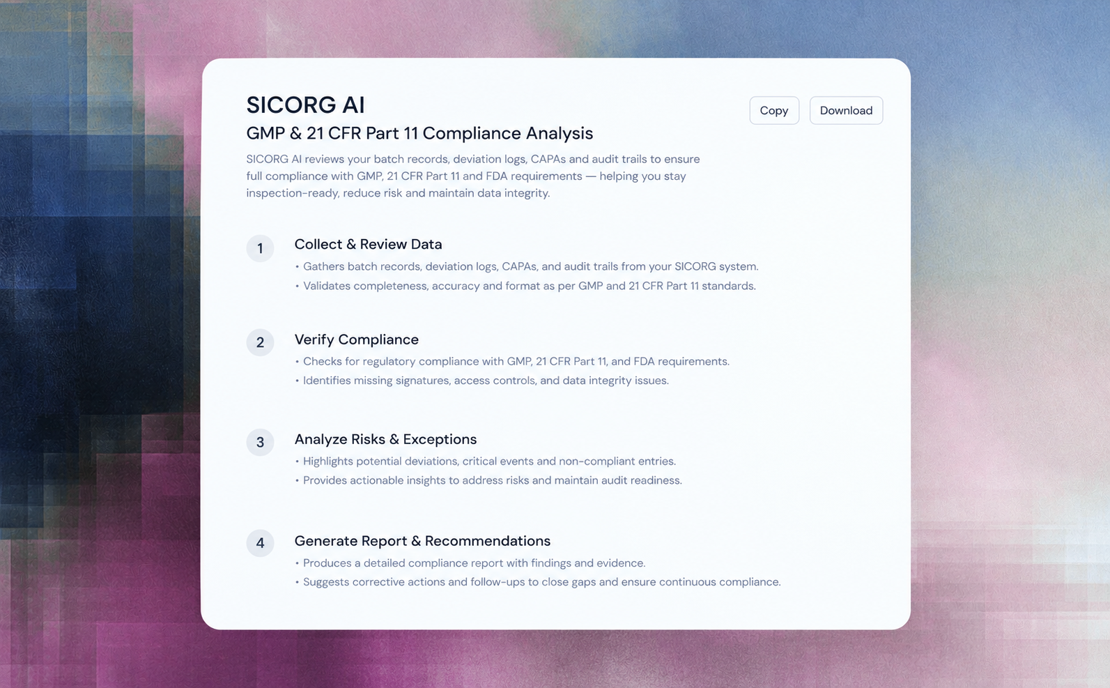 21 CFR Part 11 Audit Trail Verification